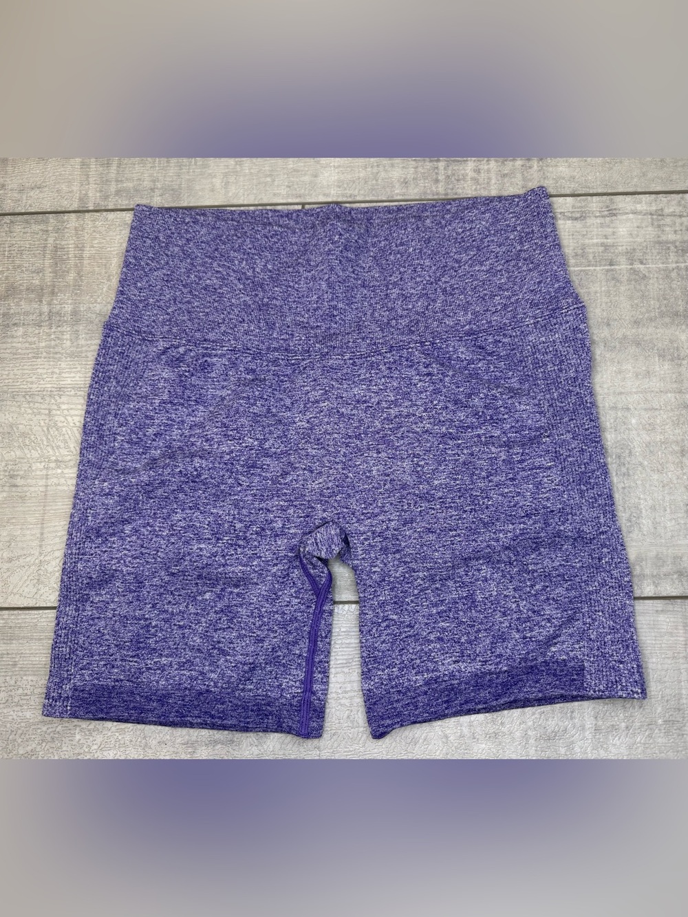 NWT Yeoreo 6” Purple High Waist Booty Shaping Workout Shorts Size Large